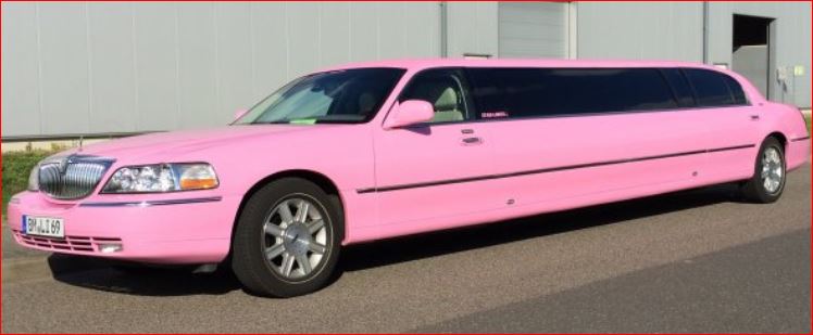 Lincoln Town Car Stretchlimousine pink