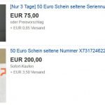 50 Euro Schein bei Ebay
