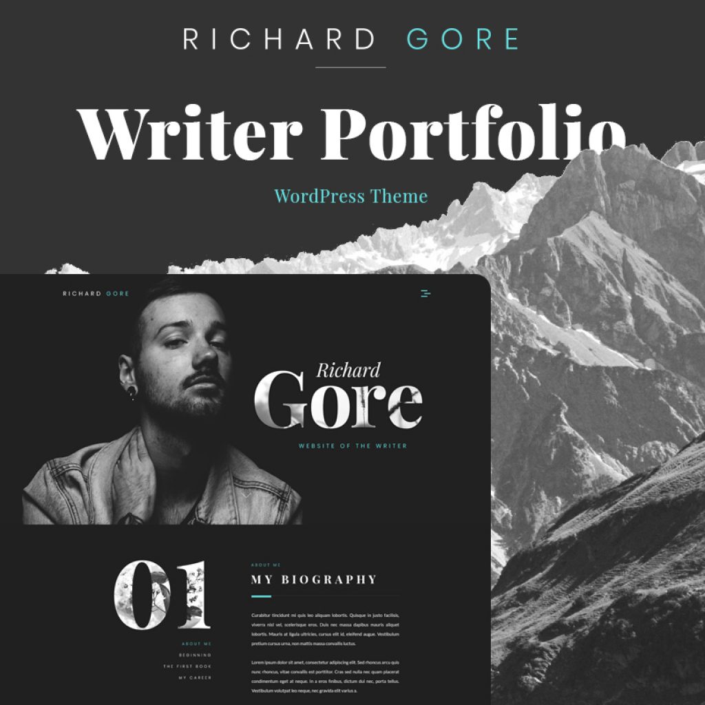 Richard Gore - Elementor WordPress Theme für Buchautoren