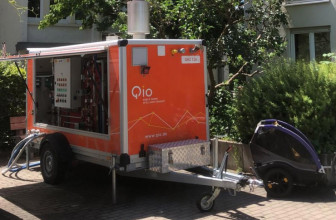 Qio im Einsatz: Mobile Heizzentrale sichert die Warmwasserversorgung